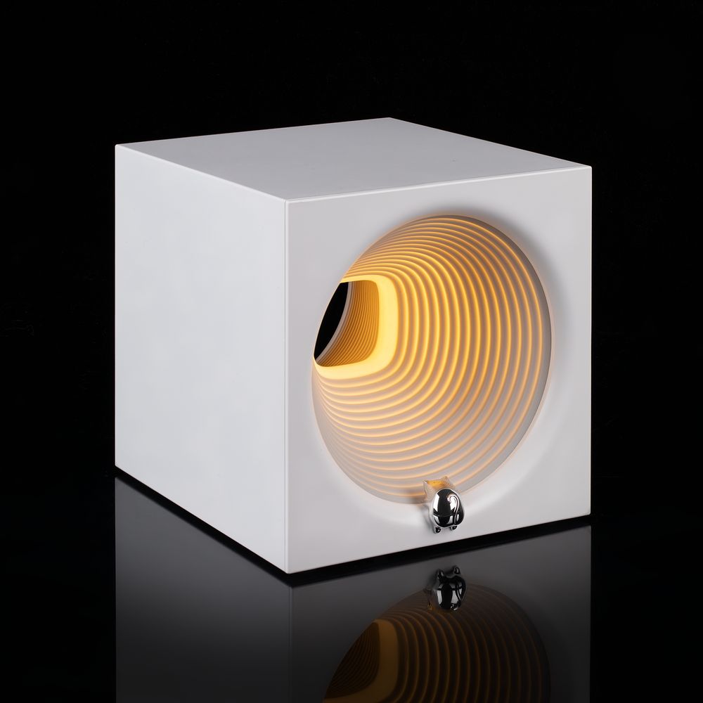 Bluetooth-колонка с подсветкой Volumetric, белая — изображение 2