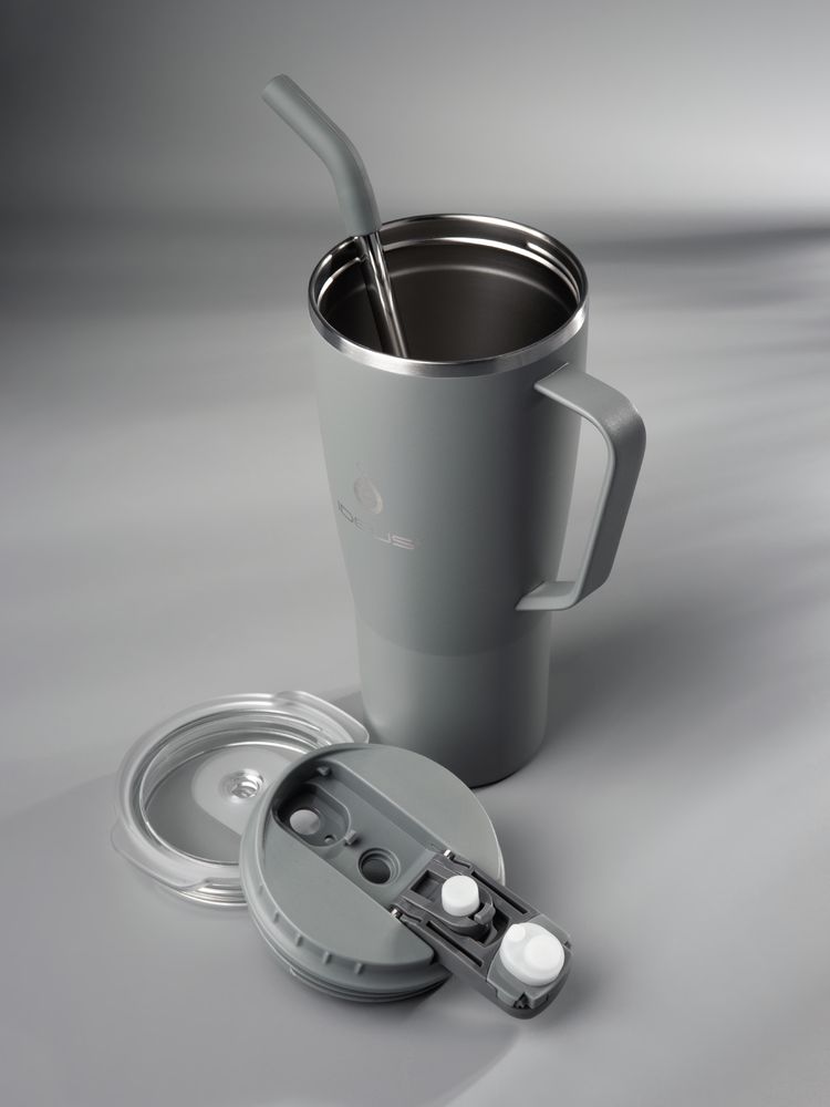 Термостакан Kasumigaoka, серый — изображение 13