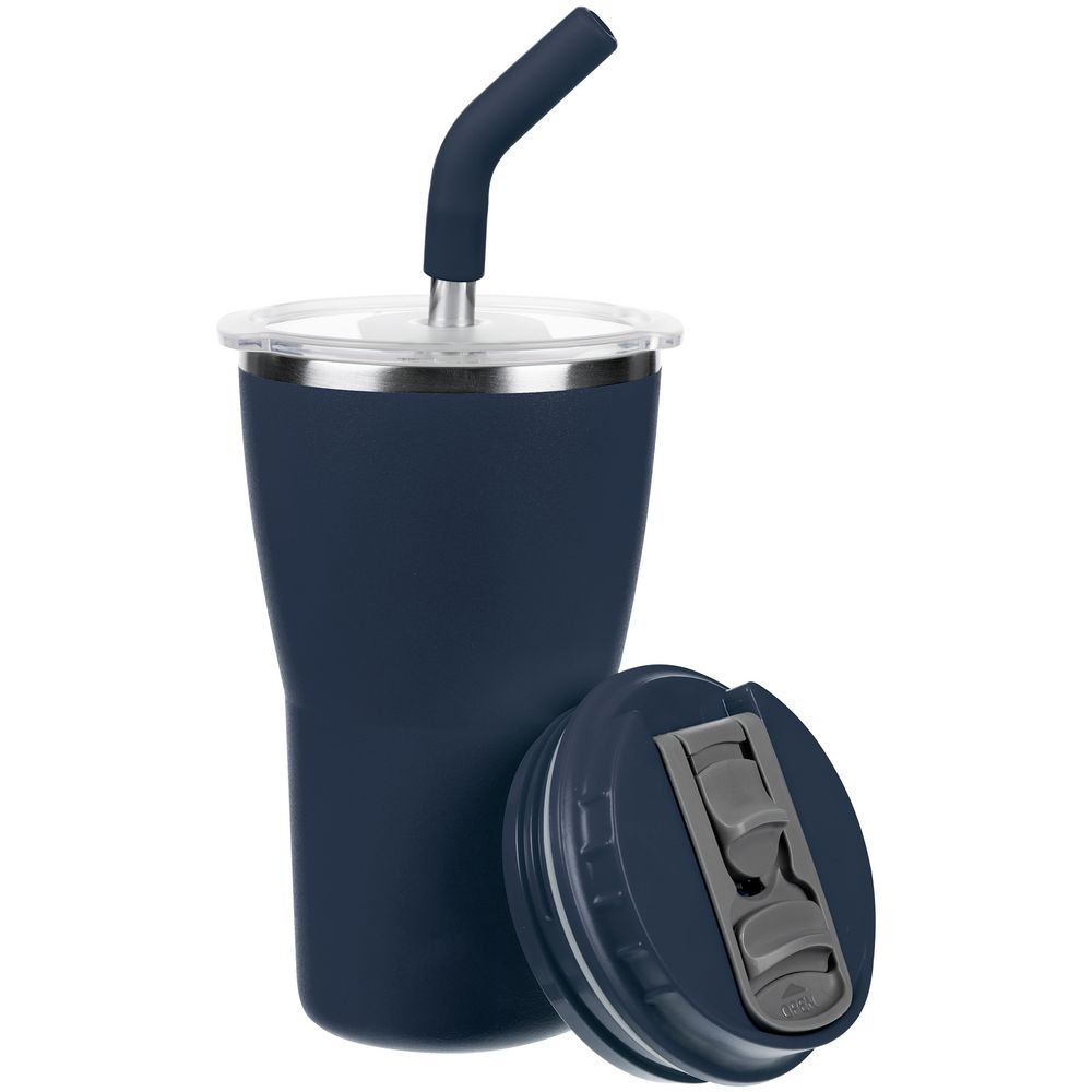 Термостакан Sapporo без логотипа, темно-синий — изображение 2