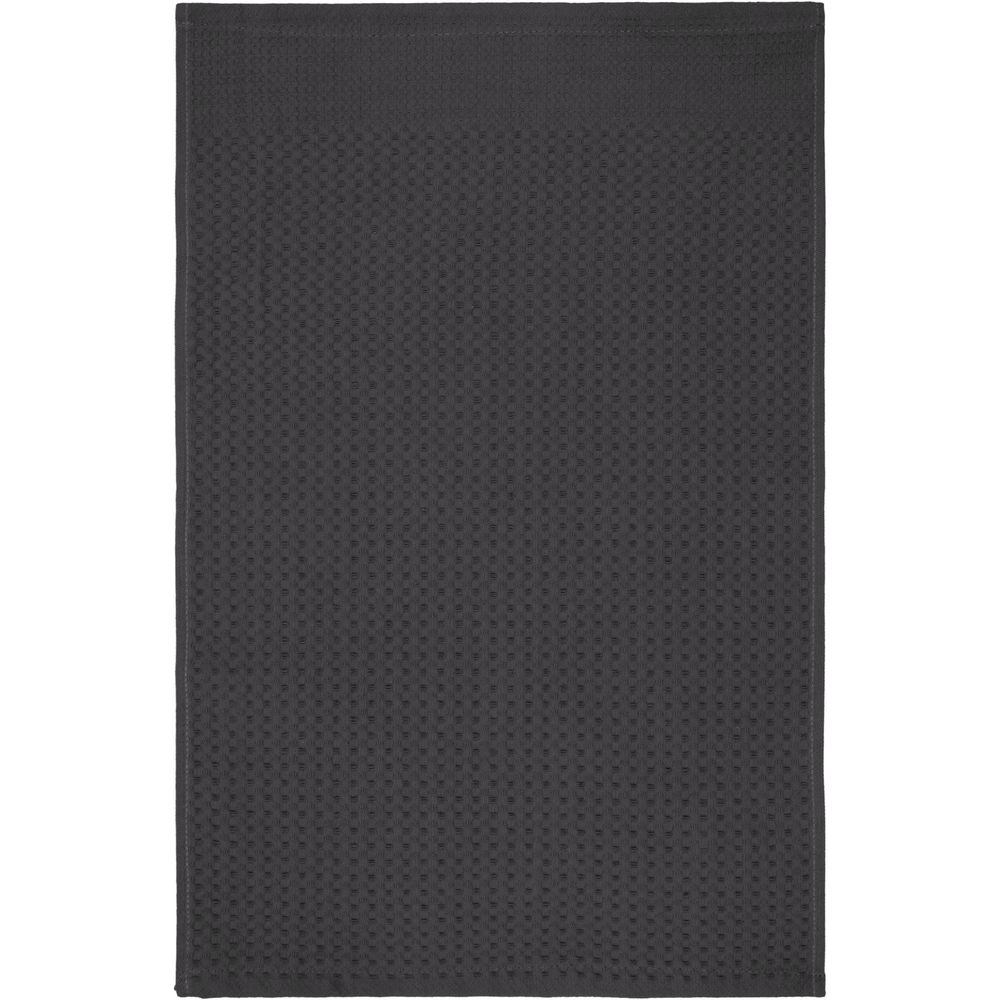 Полотенце вафельное «Деметра», малое, темно-серое — изображение 4