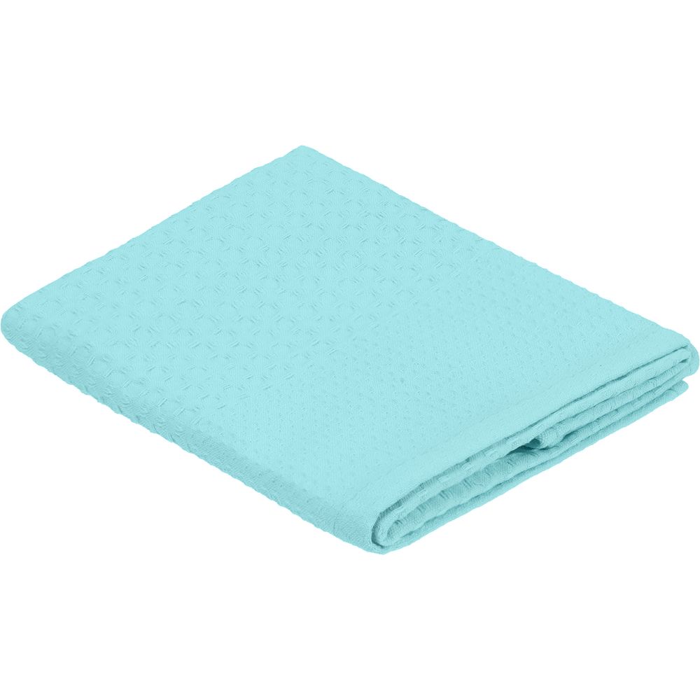 Полотенце вафельное «Деметра», малое, голубое (голубая мята) — изображение 2
