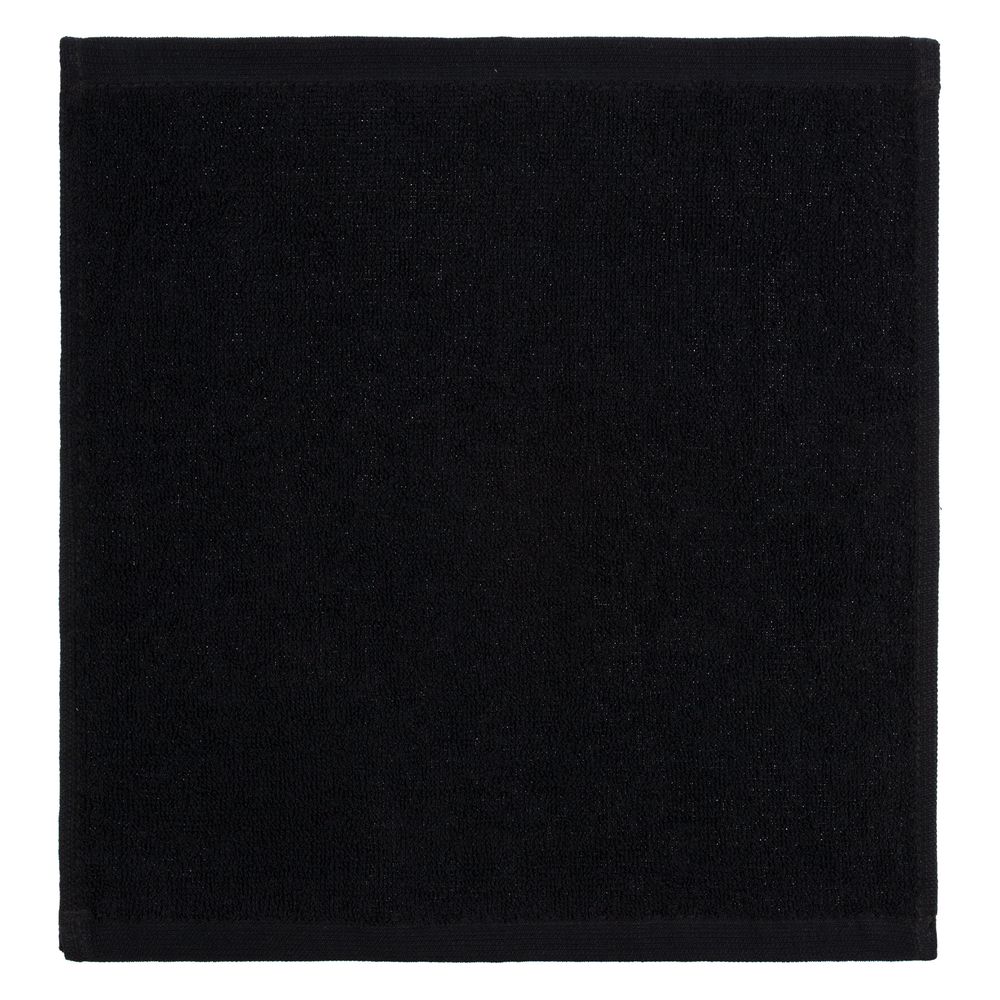 Полотенце махровое «Юнона», малое, черное — изображение 4