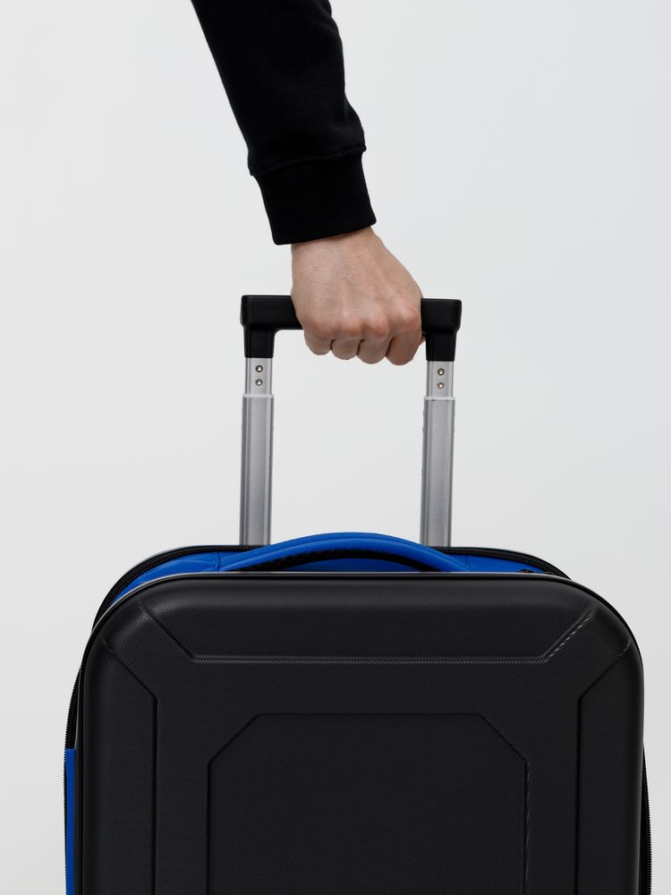 Чемодан Platta, черный с синим — изображение 18