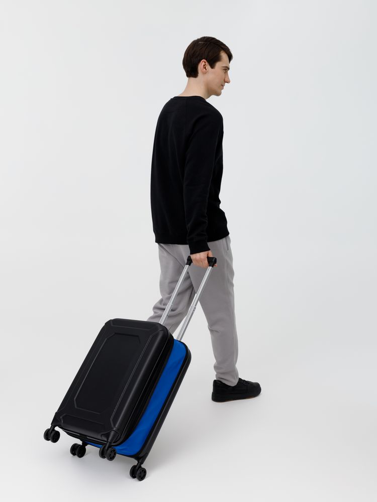 Чемодан Platta, черный с синим — изображение 17