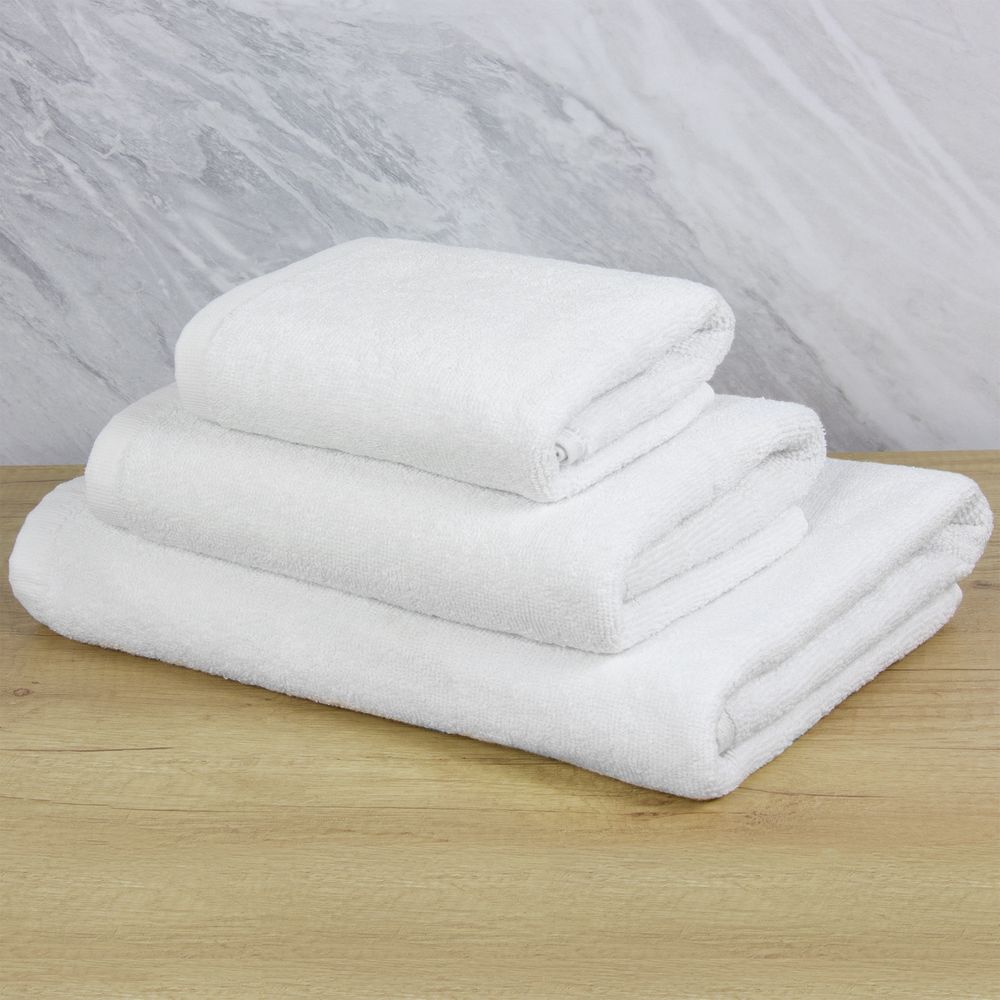 Полотенце махровое «Отель», среднее, белое — изображение 8