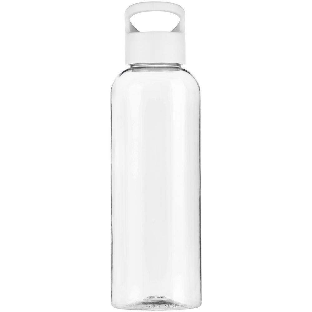 Бутылка для воды Plaske, прозрачная с белой крышкой — изображение 3