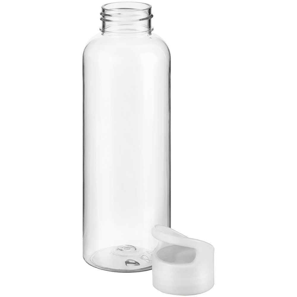 Бутылка для воды Plaske, прозрачная с белой крышкой — изображение 4