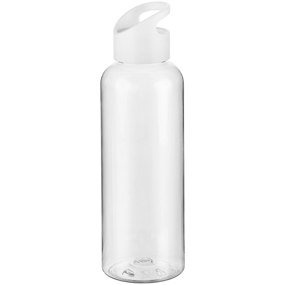 Бутылка для воды Plaske, прозрачная с белой крышкой — изображение 2
