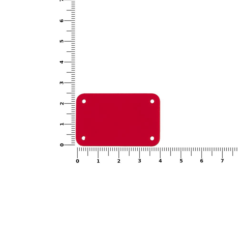 Лейбл из ПВХ Kreta, S, красный — изображение 3