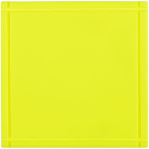 Лейбл из ПВХ Dzeta, L, желтый неон