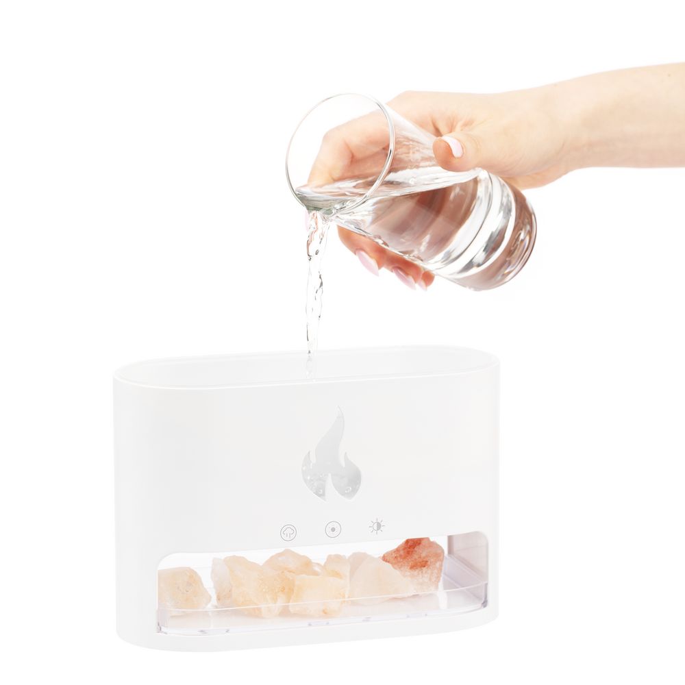 Увлажнитель-ароматизатор Fusion Blaze с имитацией пламени, белый — изображение 11