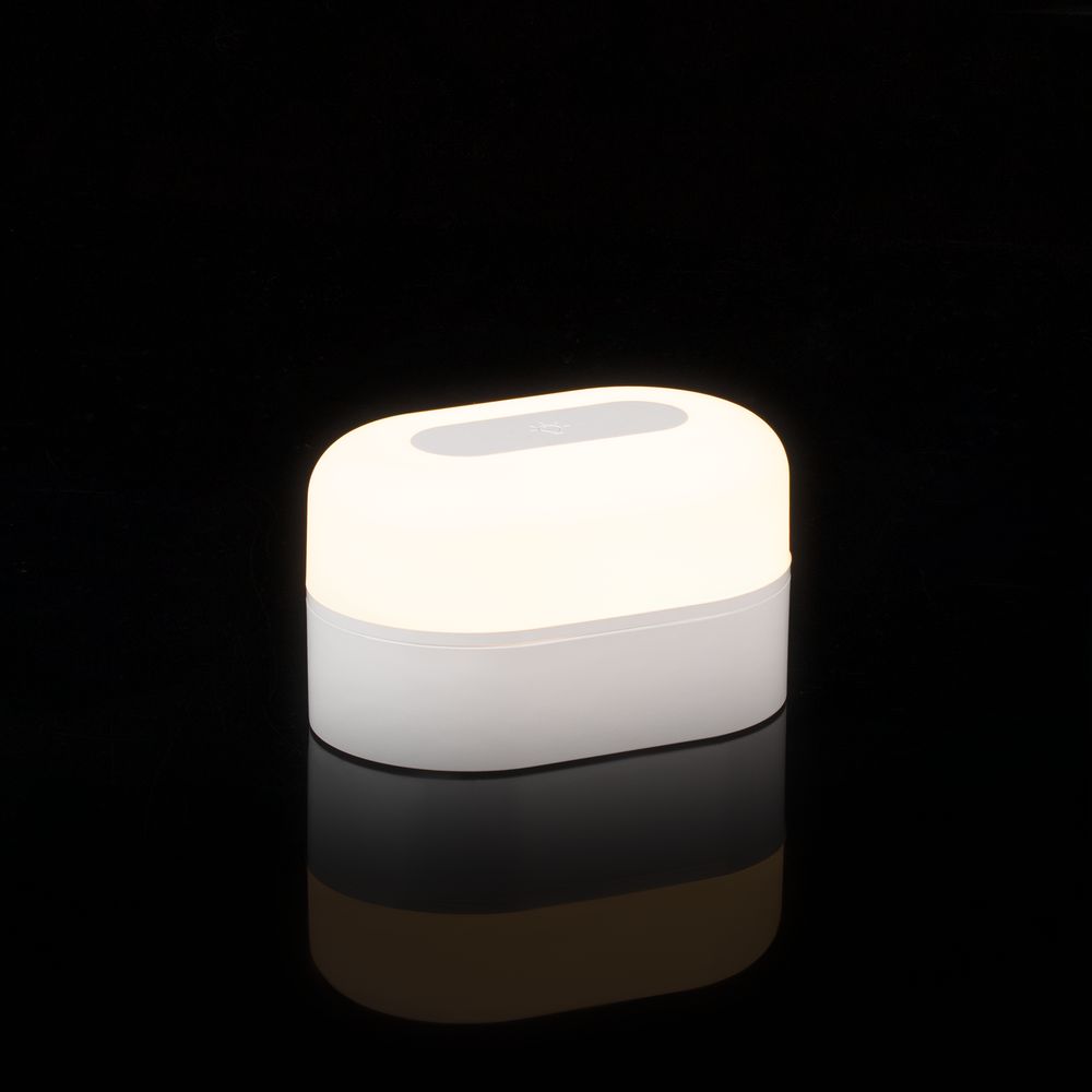 Станция беспроводной зарядки с колонкой и ночником Trilogy, белая — изображение 14