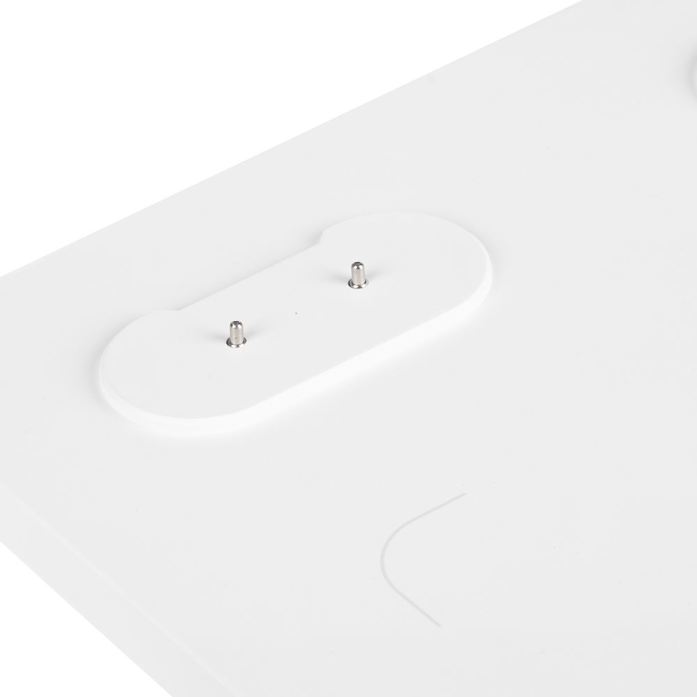 Станция беспроводной зарядки с колонкой и ночником Trilogy, белая — изображение 8