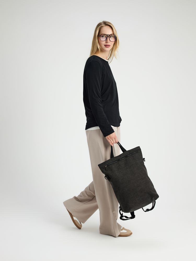 Рюкзак-шопер Casual, черный — изображение 13