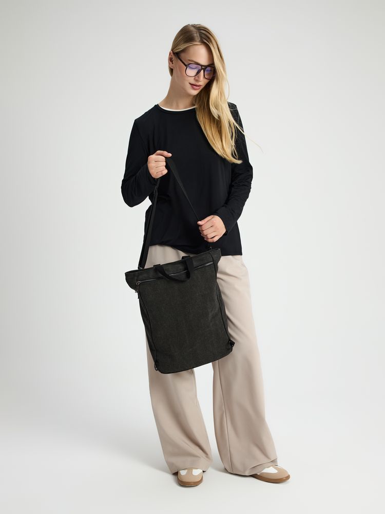 Рюкзак-шопер Casual, черный — изображение 14