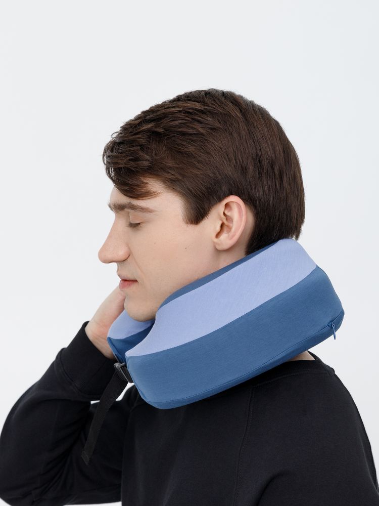 Дорожная подушка Piligrim, голубая — изображение 16