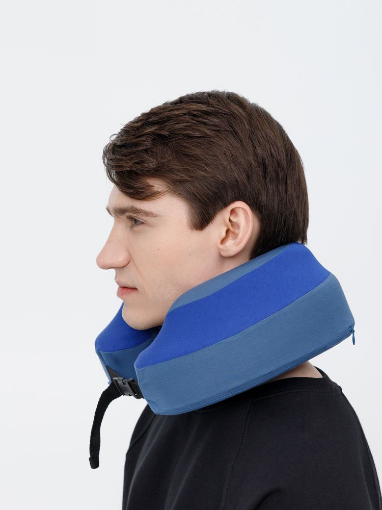 Дорожная подушка Piligrim, синяя — изображение 16