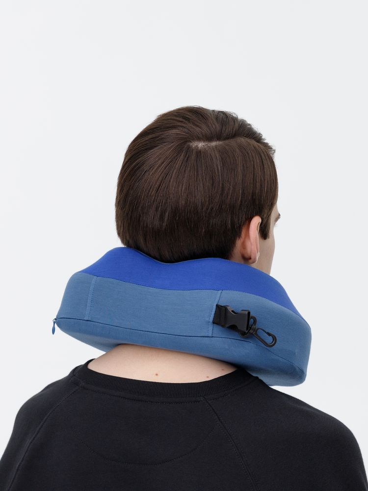 Дорожная подушка Piligrim, синяя — изображение 15