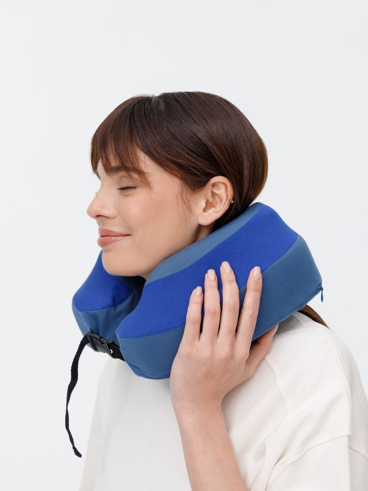 Дорожная подушка Piligrim, синяя — изображение 13