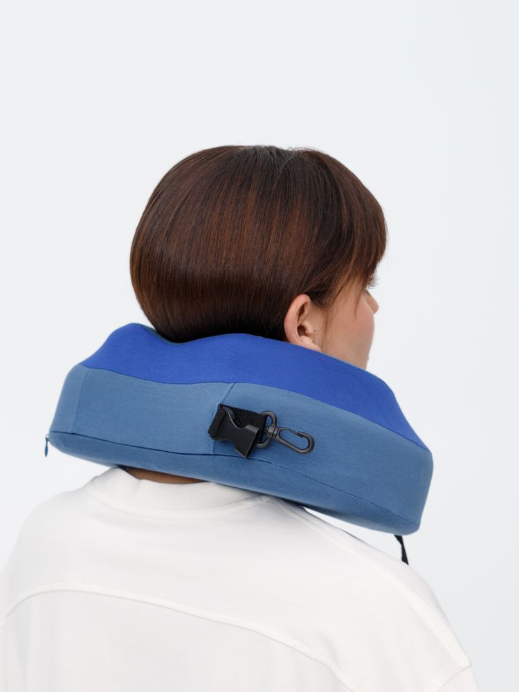 Дорожная подушка Piligrim, синяя — изображение 12