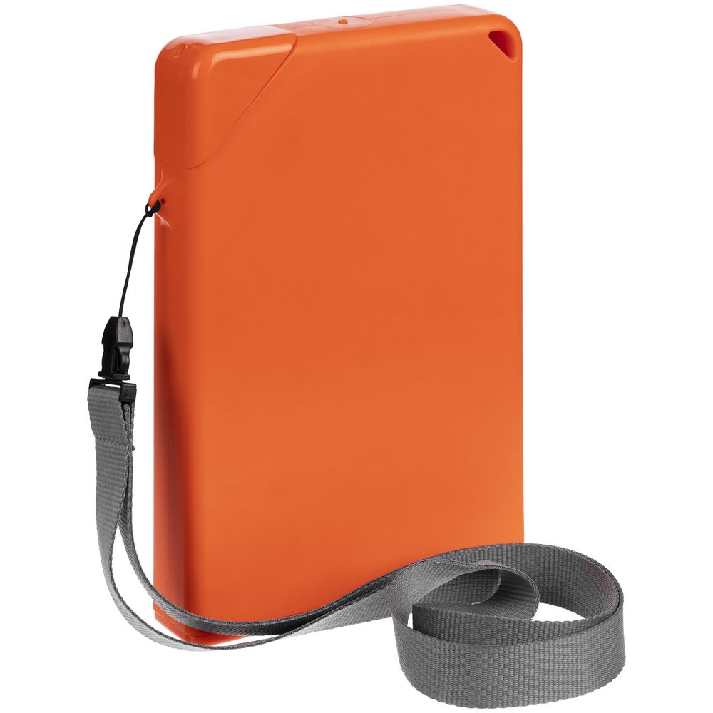 Плоская бутылка для воды Flacon, оранжевая — изображение 2