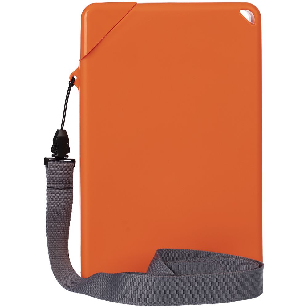 Плоская бутылка для воды Flacon, оранжевая — изображение 3