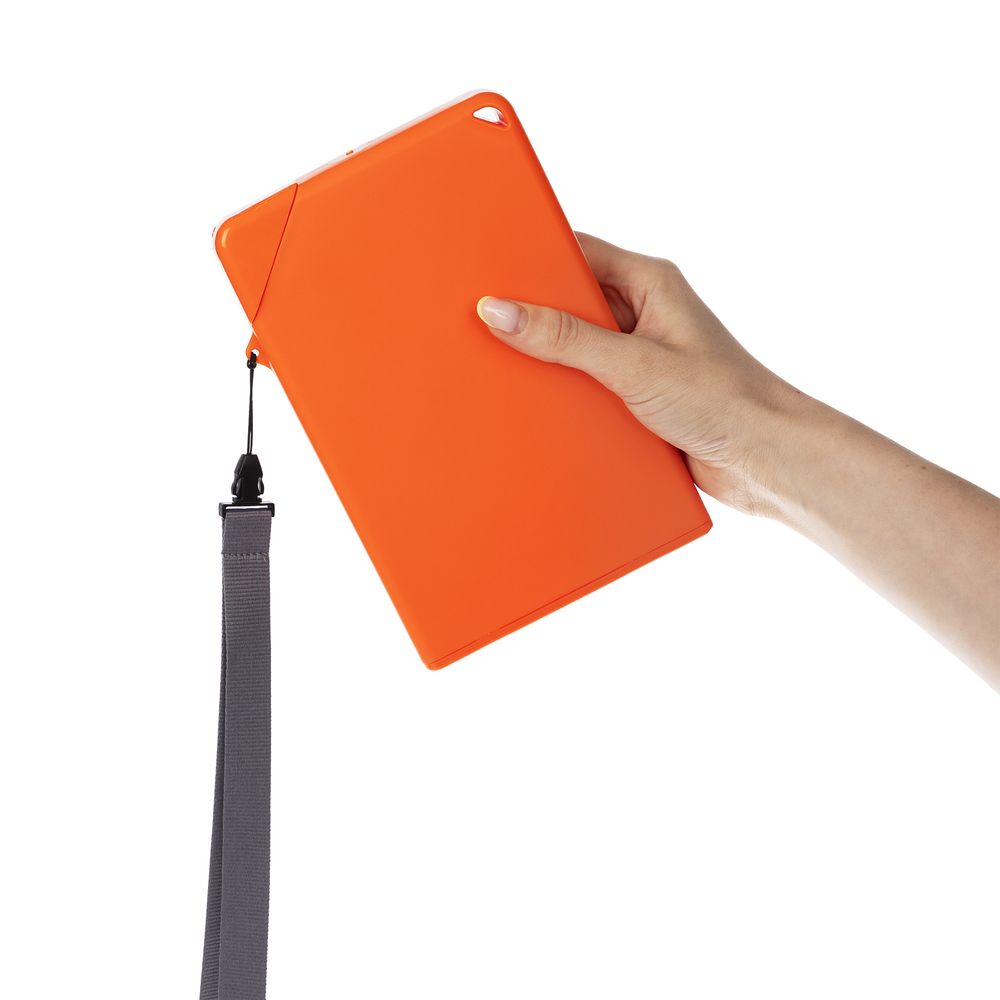 Плоская бутылка для воды Flacon, оранжевая — изображение 8