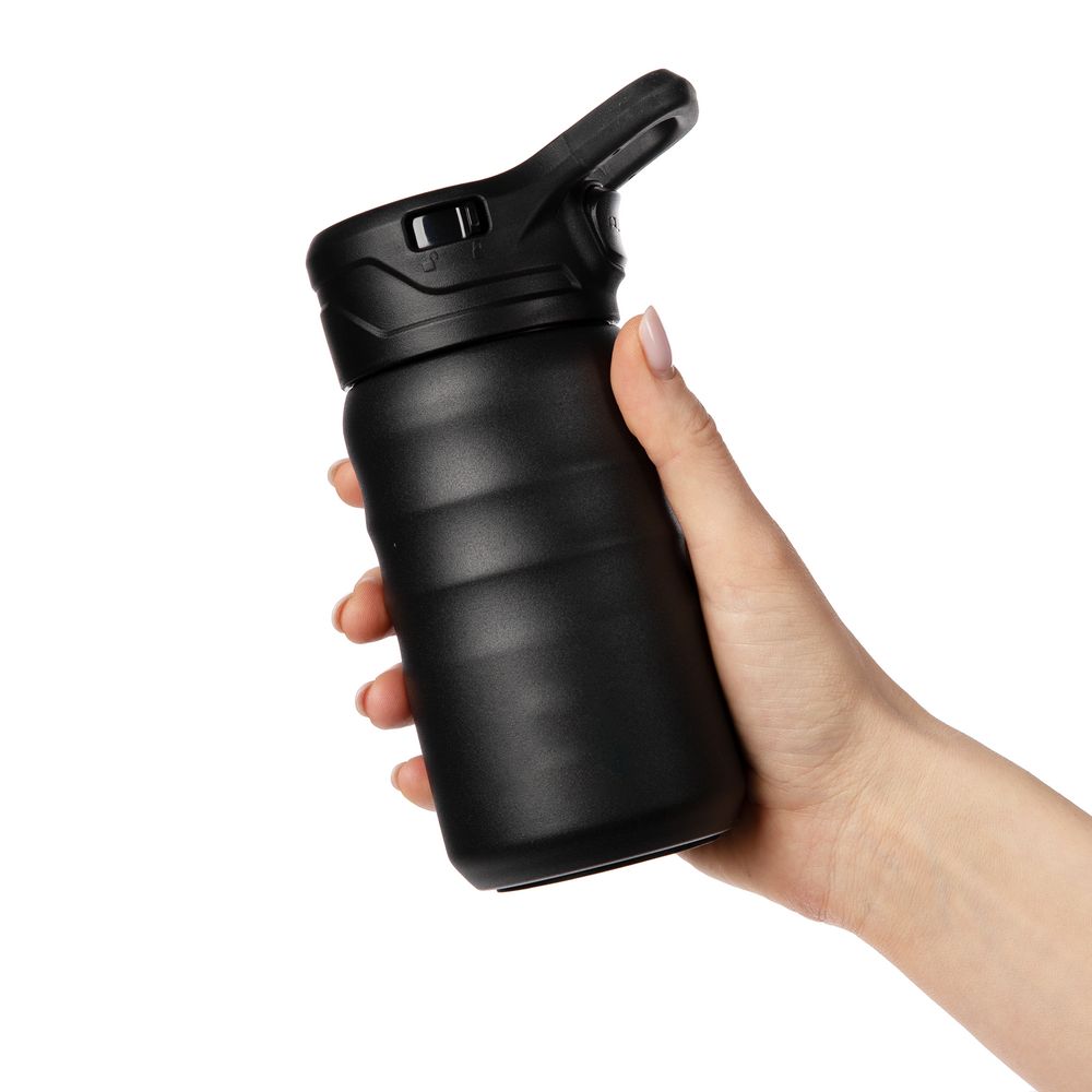 Термобутылка Fujisan 2.0 без логотипа, черная — изображение 11