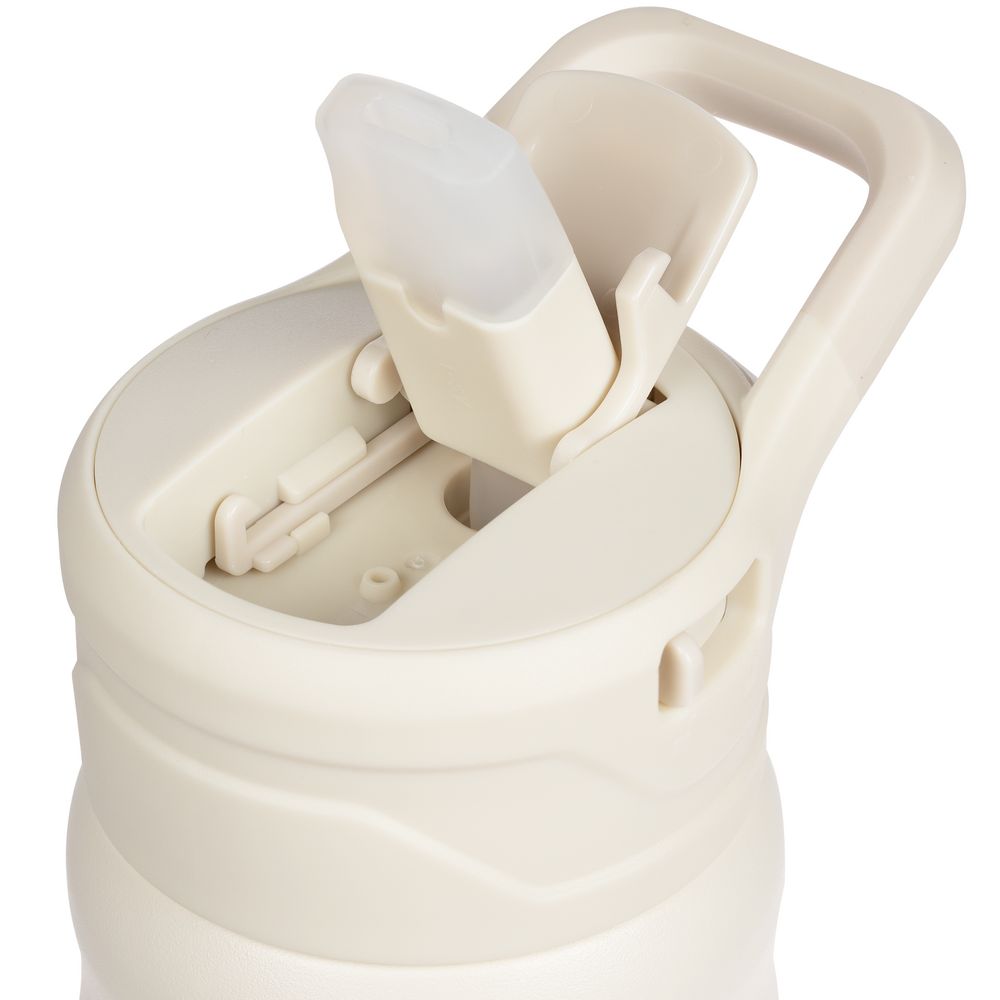 Термобутылка Fujisan 2.0 без логотипа, белая (молочная) — изображение 5