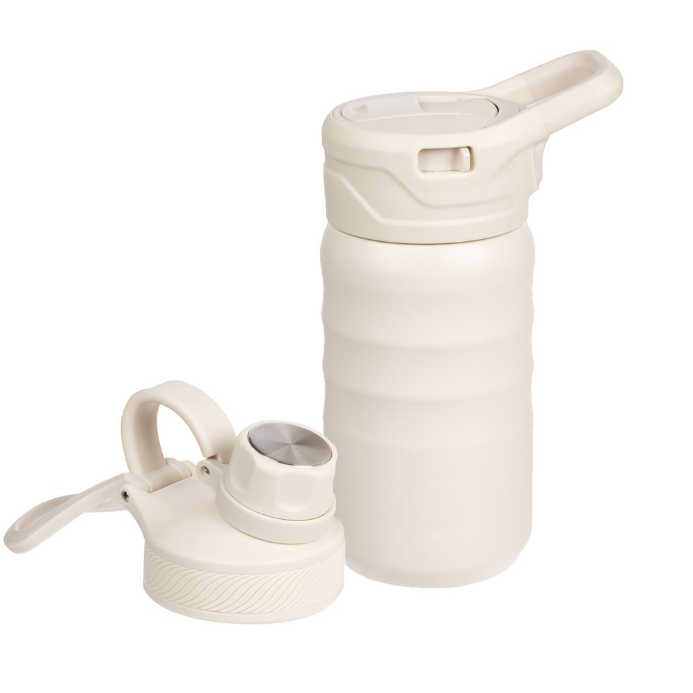 Термобутылка Fujisan 2.0 без логотипа, белая (молочная) — изображение 2