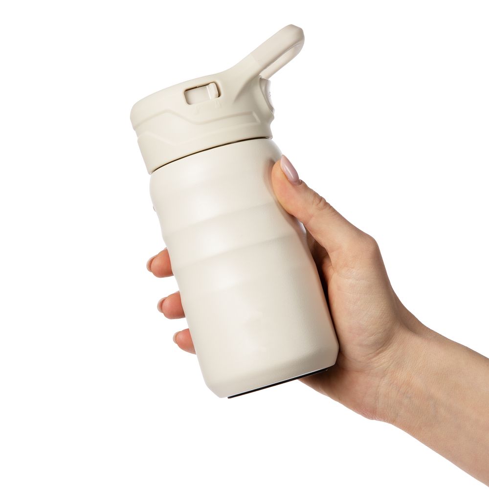 Термобутылка Fujisan 2.0 без логотипа, белая (молочная) — изображение 12