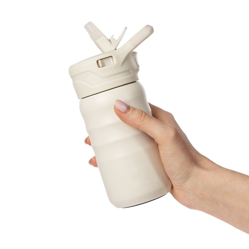 Термобутылка Fujisan 2.0 без логотипа, белая (молочная) — изображение 13