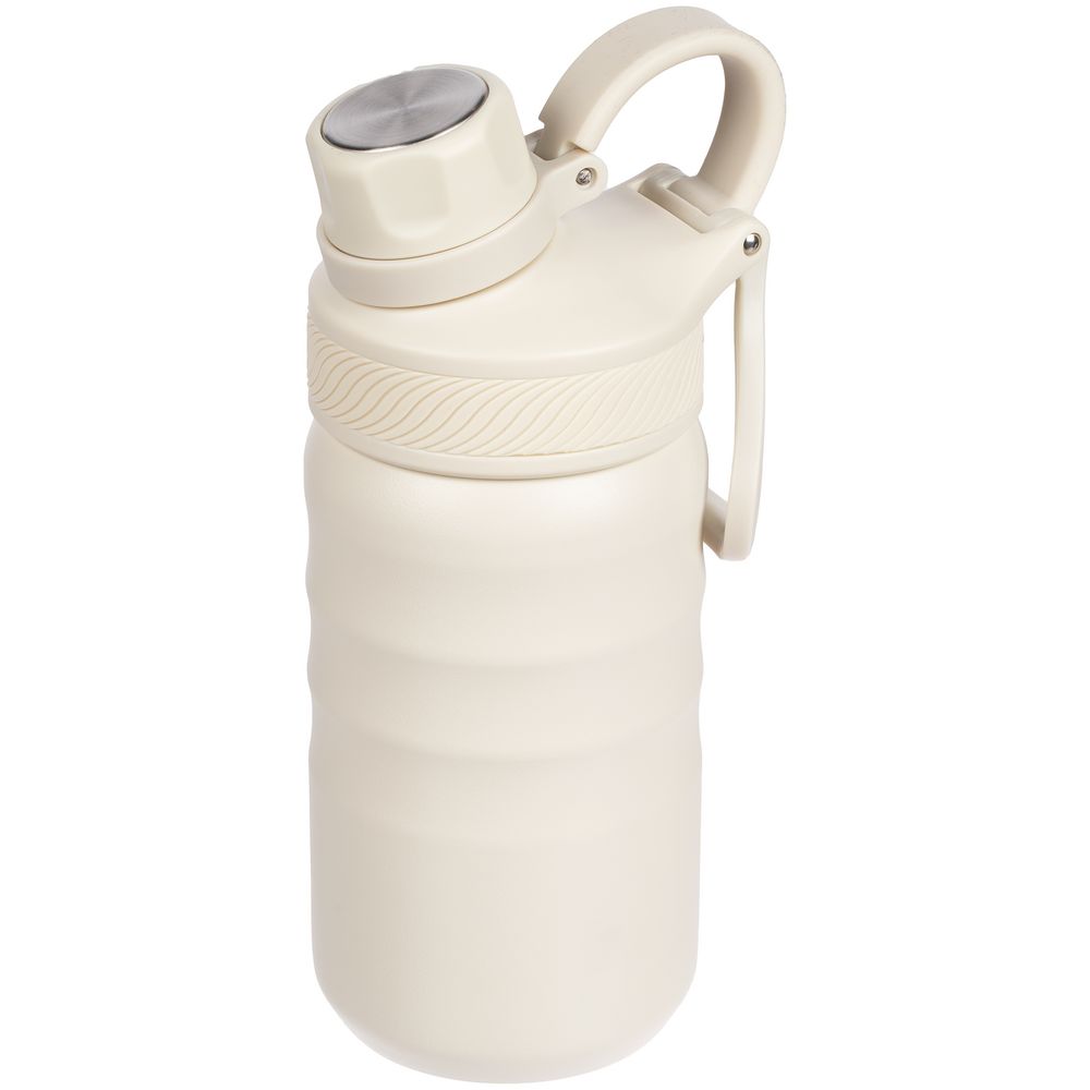 Термобутылка Fujisan 2.0 без логотипа, белая (молочная) — изображение 7