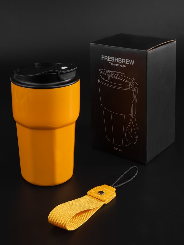 Термостакан Freshbrew, оранжевый — изображение 11
