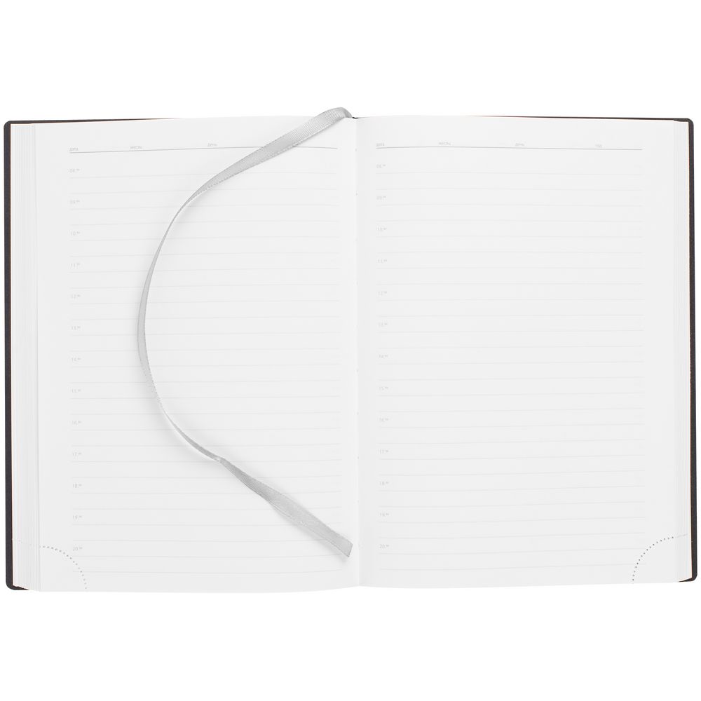 Ежедневник Vivian Metal, недатированный, серый — изображение 7