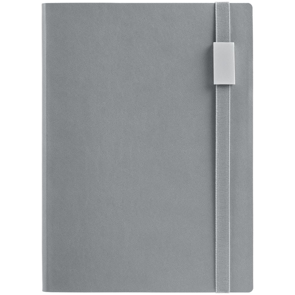 Ежедневник Vivian Metal, недатированный, серый — изображение 3