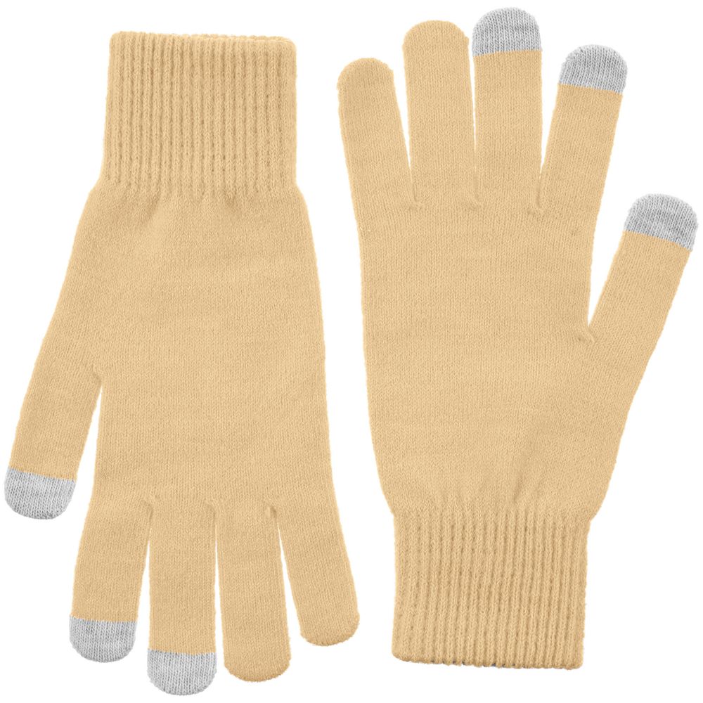 Перчатки сенсорные Urban Flow, бежевые — изображение 3