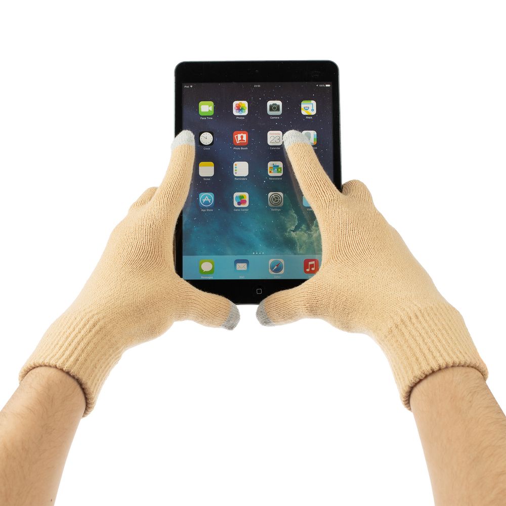 Перчатки сенсорные Urban Flow, бежевые — изображение 5