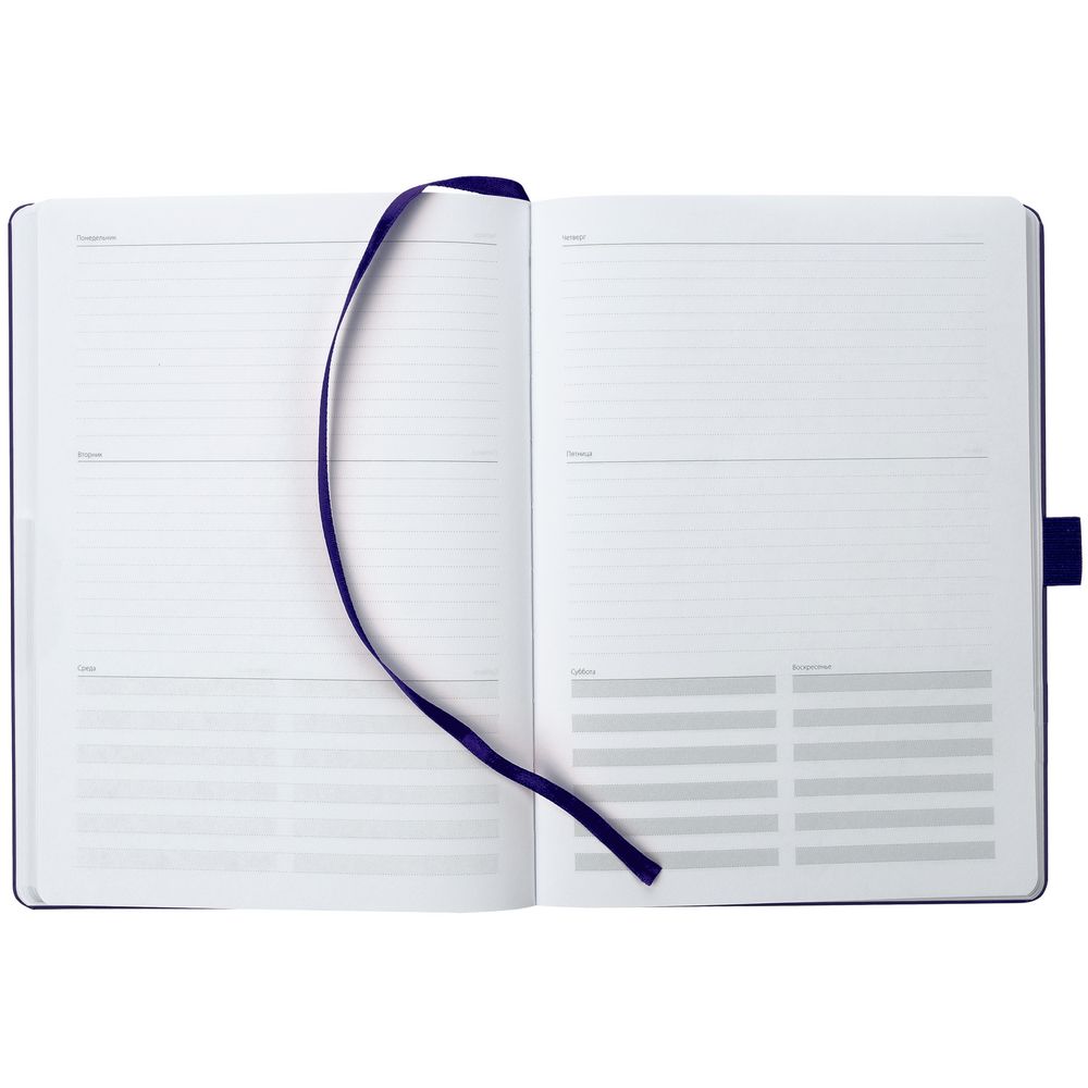 Еженедельник Lucky, недатированный, синий — изображение 7