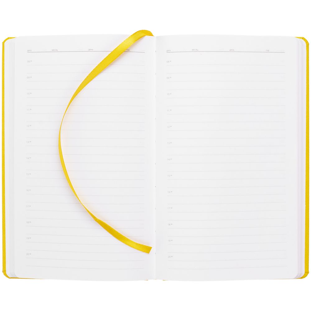 Ежедневник Grade, недатированный, желтый — изображение 8