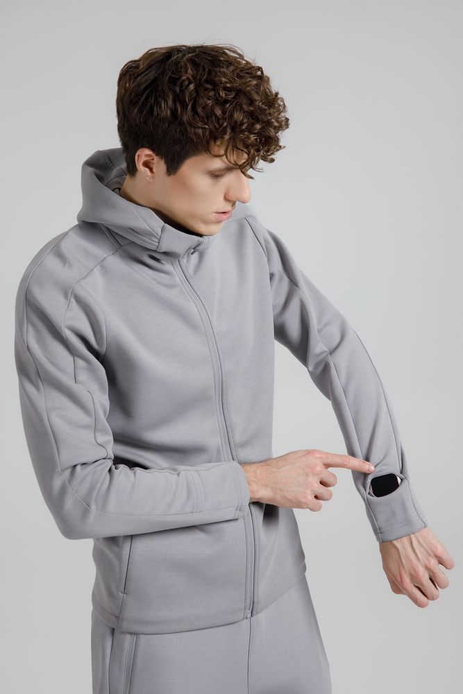 Куртка с капюшоном унисекс Begi, серая — изображение 11