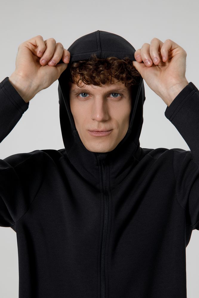 Куртка с капюшоном унисекс Begi, черная — изображение 14
