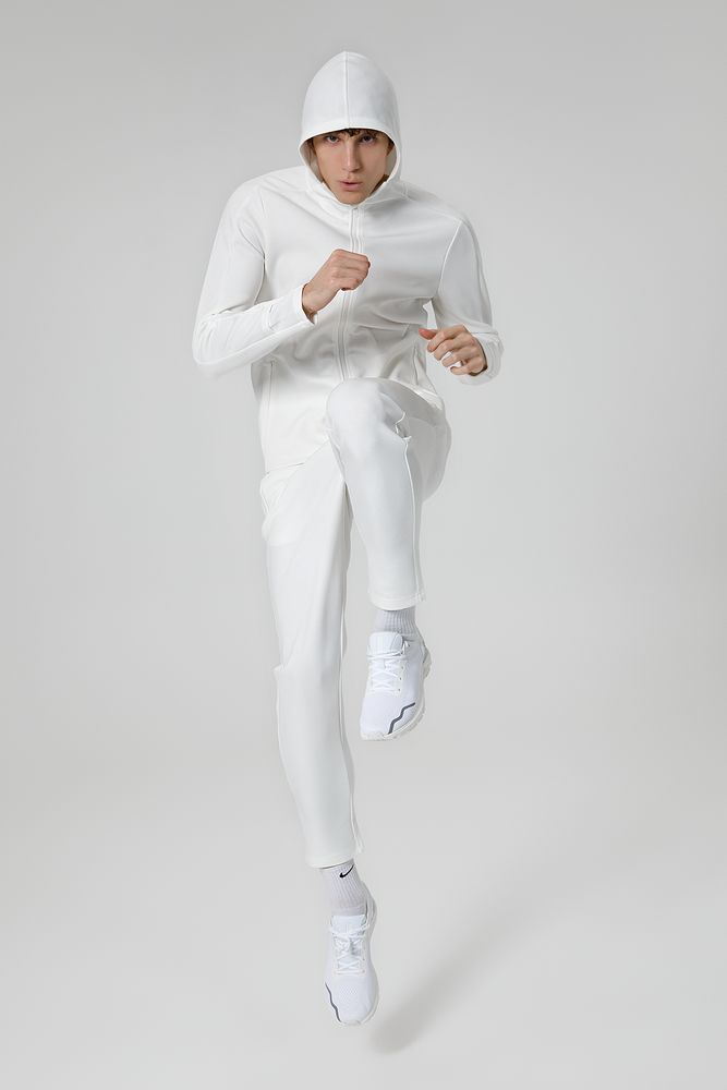 Куртка с капюшоном унисекс Begi, молочно-белая — изображение 12