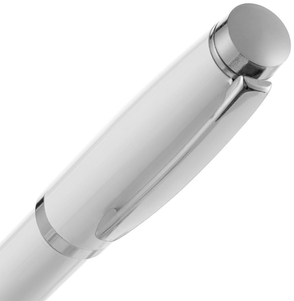 Ручка шариковая Letra Chrome, глянцевая, белая — изображение 5