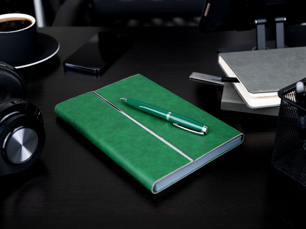 Ручка шариковая Letra Chrome, глянцевая, черная — изображение 6