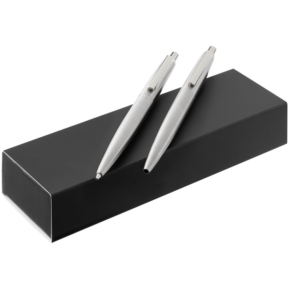 Набор из механического карандаша и ручки Poetica, серебристый — изображение 3