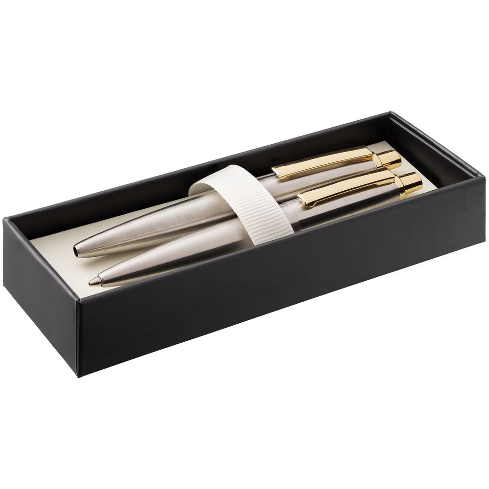 Набор из механического карандаша и ручки Poetica, золотистый — изображение 2