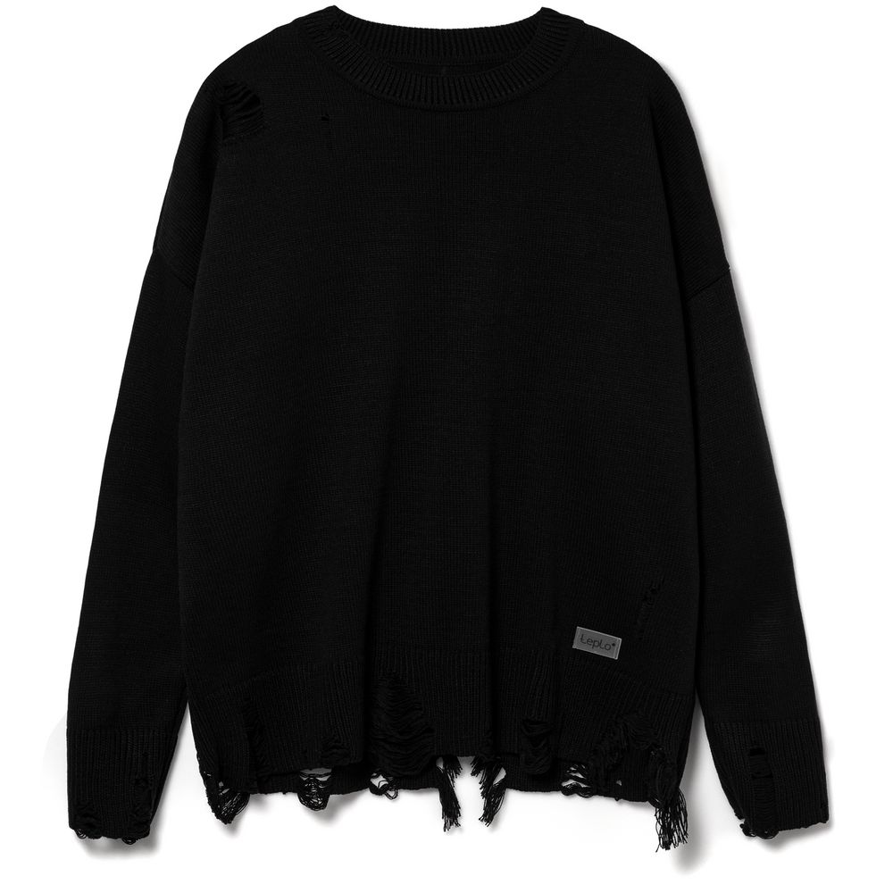 Джемпер оверсайз унисекс Grunge, черный — изображение 2