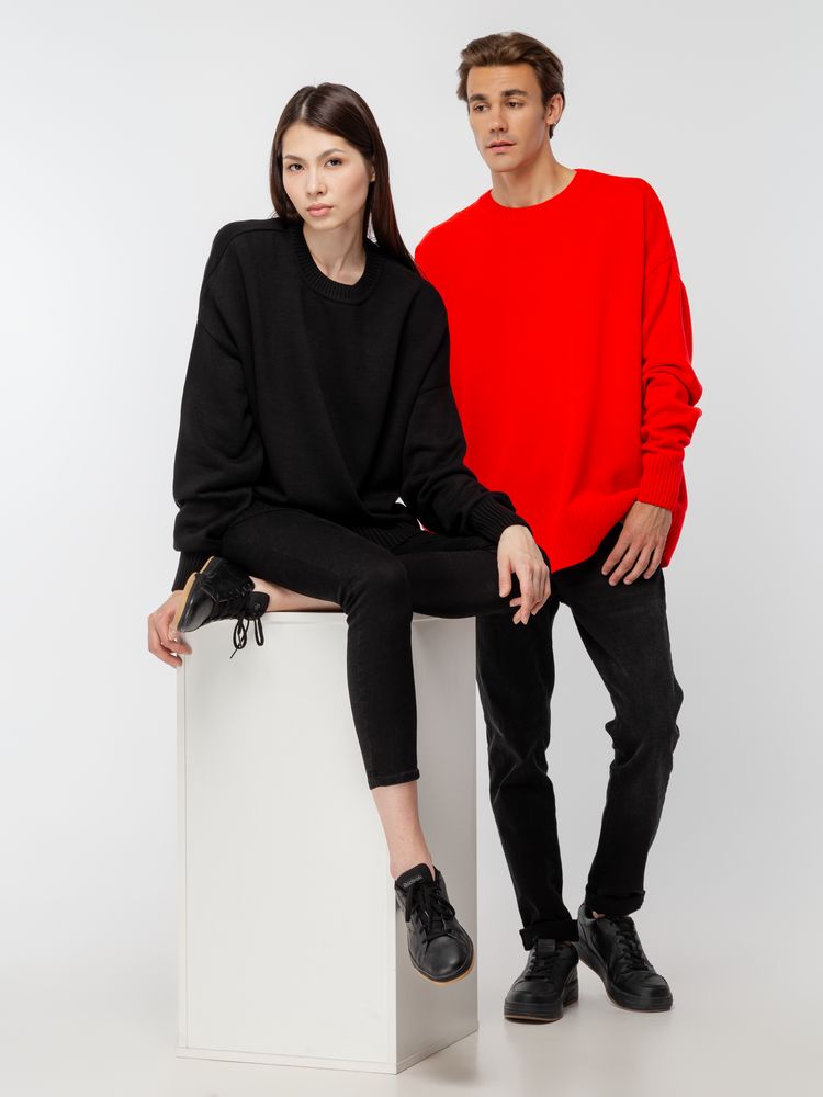 Джемпер оверсайз унисекс Stated в сумке, красный — изображение 15