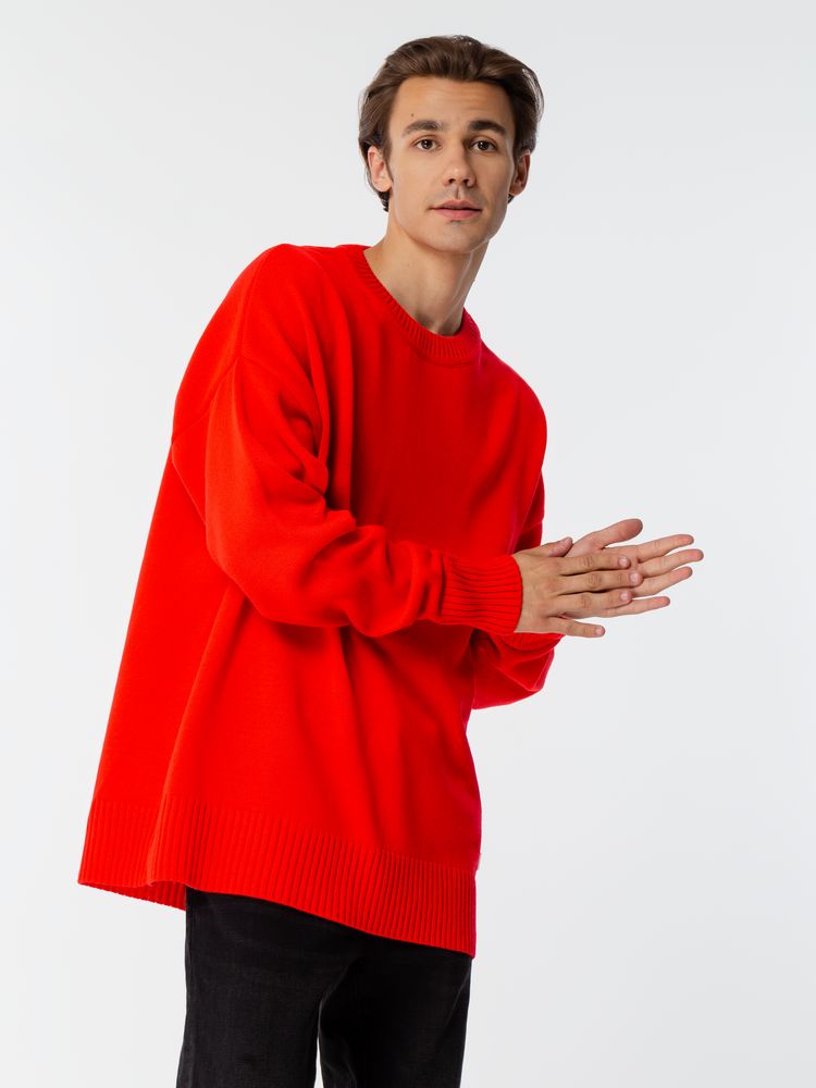 Джемпер оверсайз унисекс Stated в сумке, красный — изображение 11